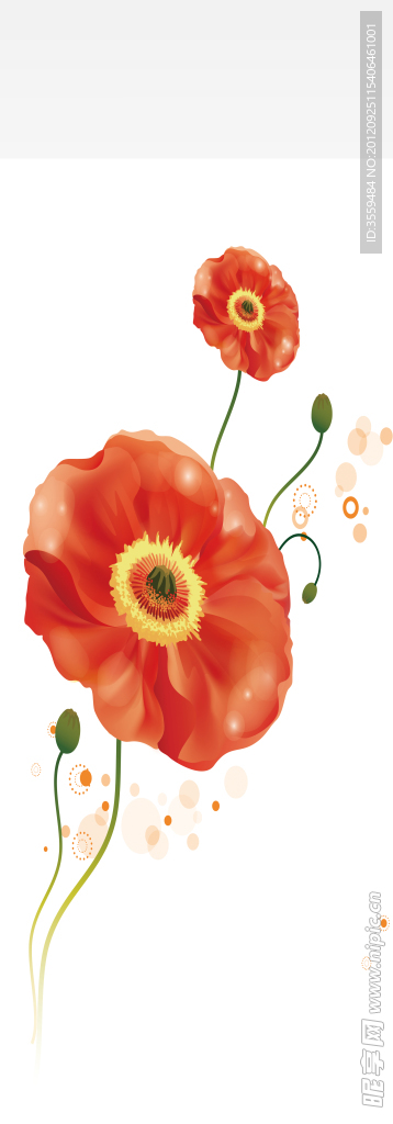 紅色花