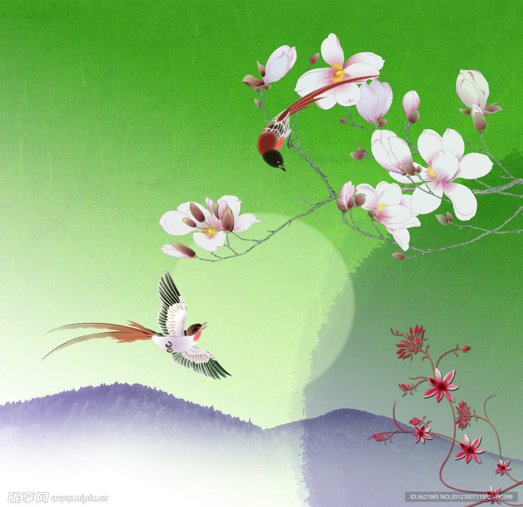 花鳥水墨
