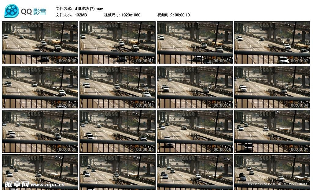 繁忙的交通高清实拍视频素材