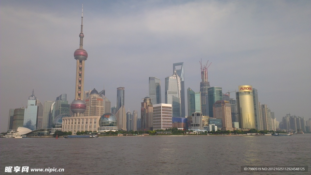 上海东方明珠全景图