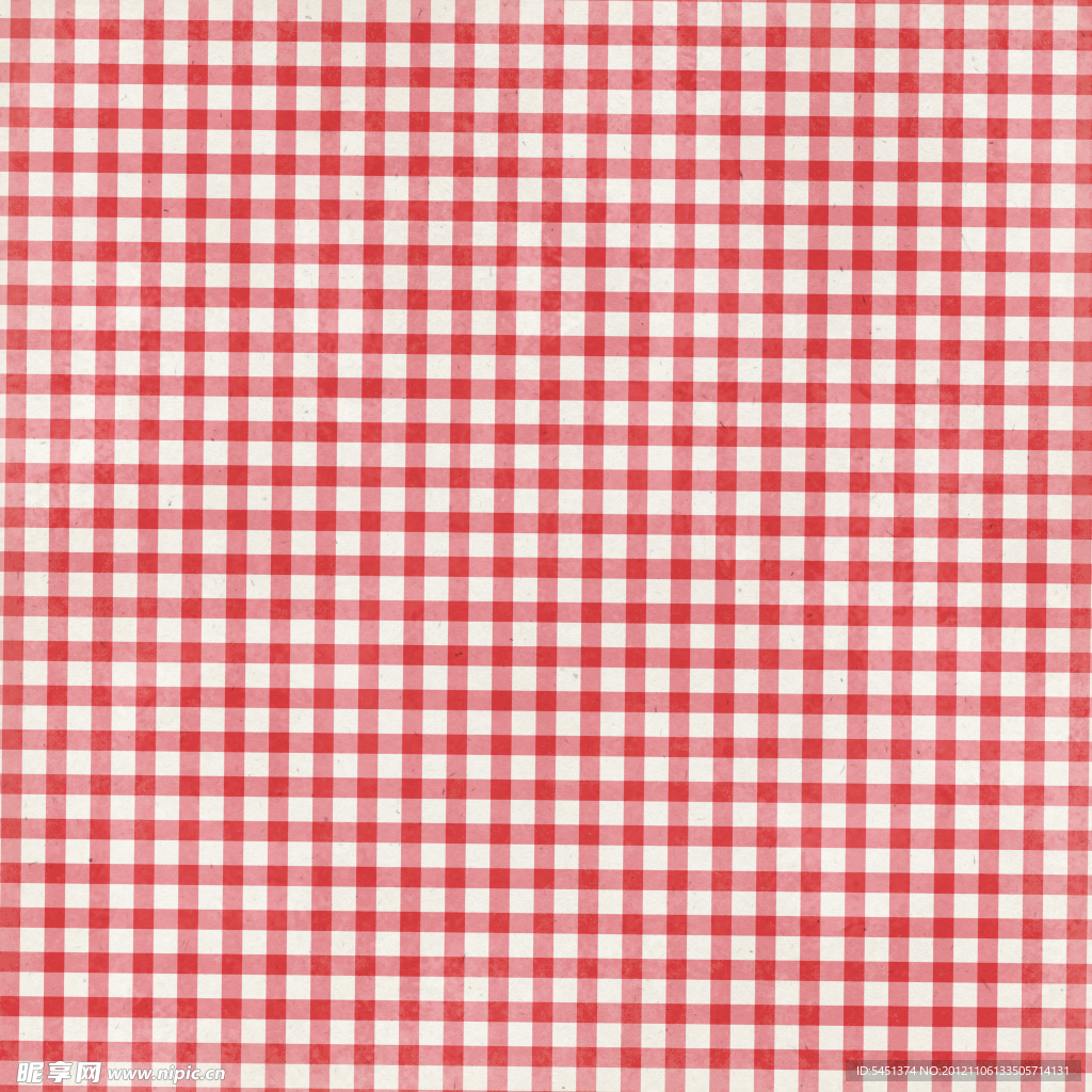 红白相间传统格子布纹