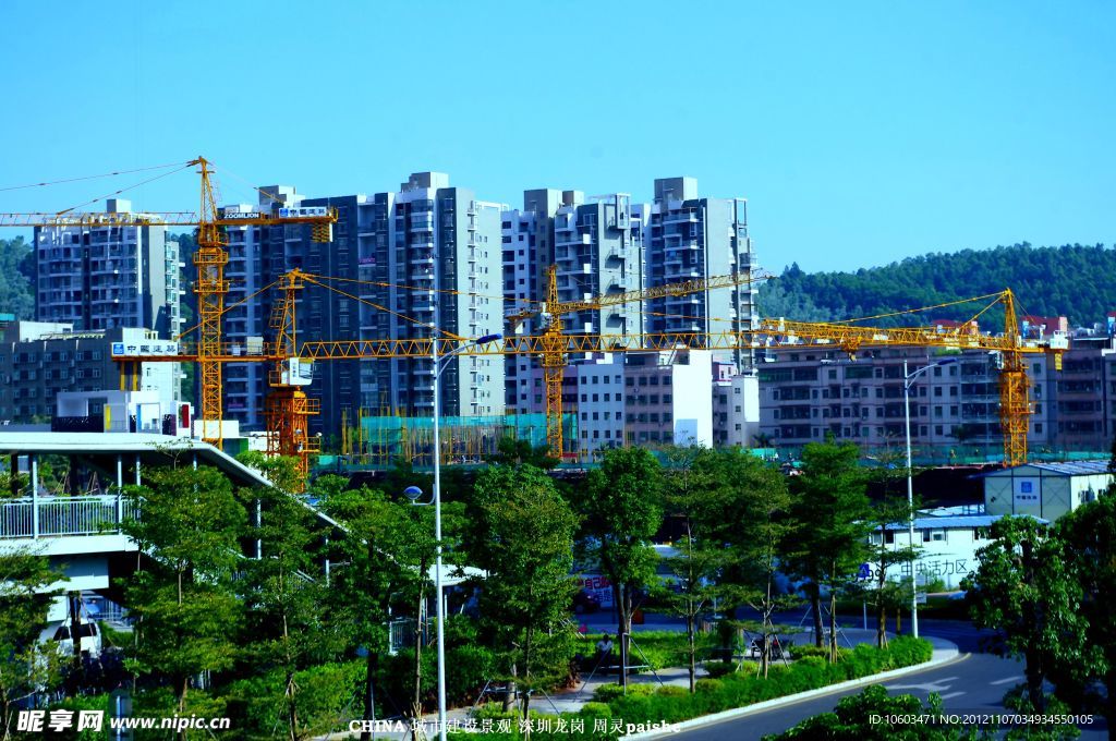 建筑景觀 建筑工地