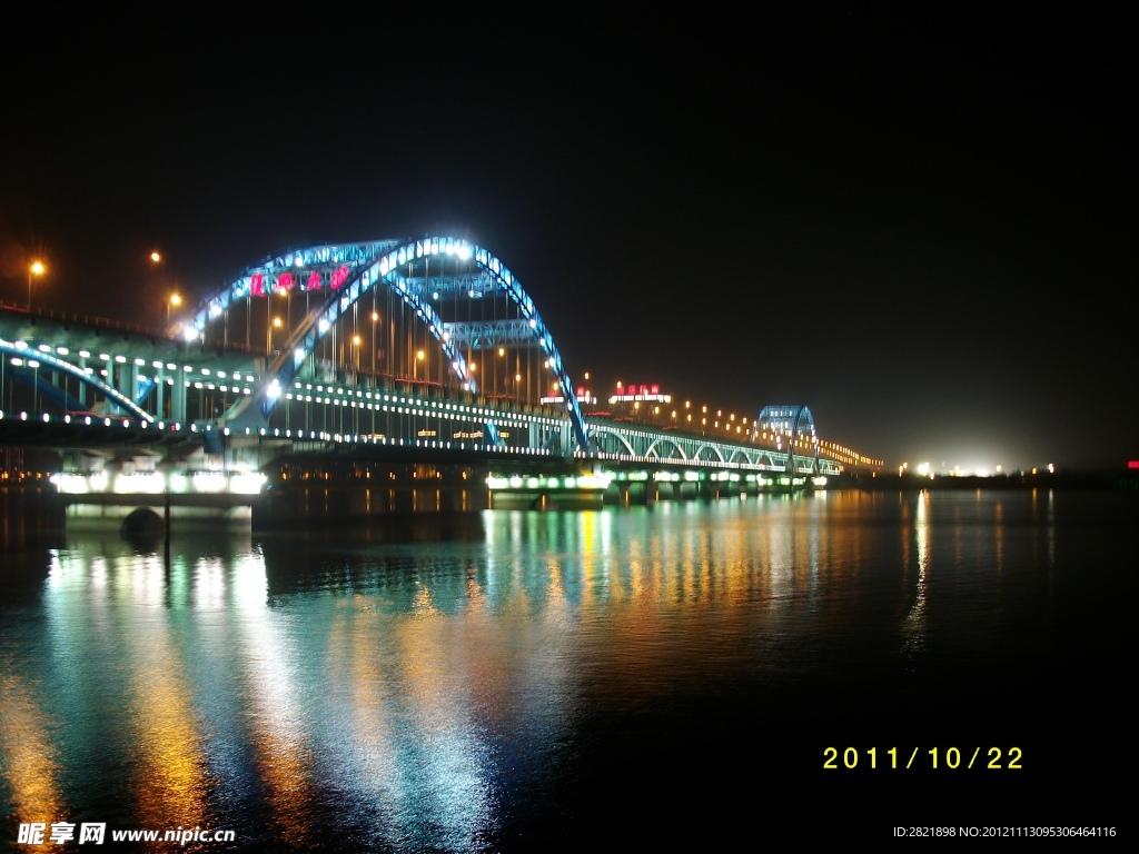 杭州市复兴大桥夜景