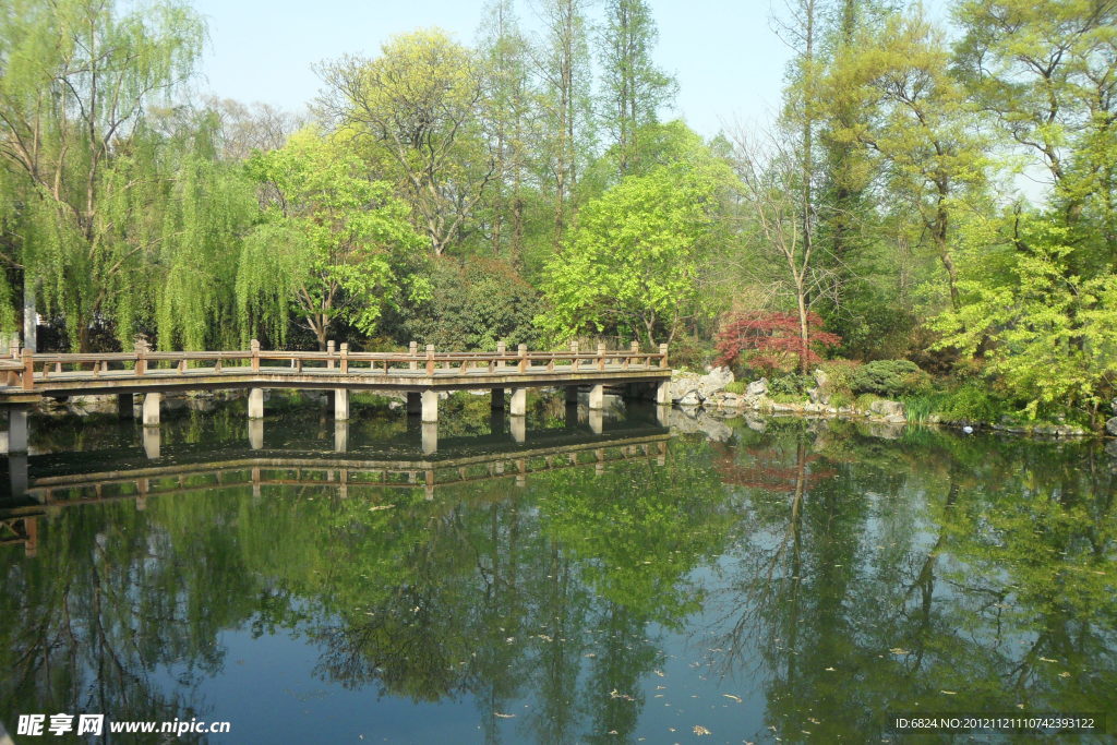 小桥流水摄影图 自然风景 自然景观 摄影图库 昵图网