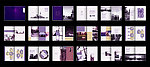 紫色高贵房地产画册
