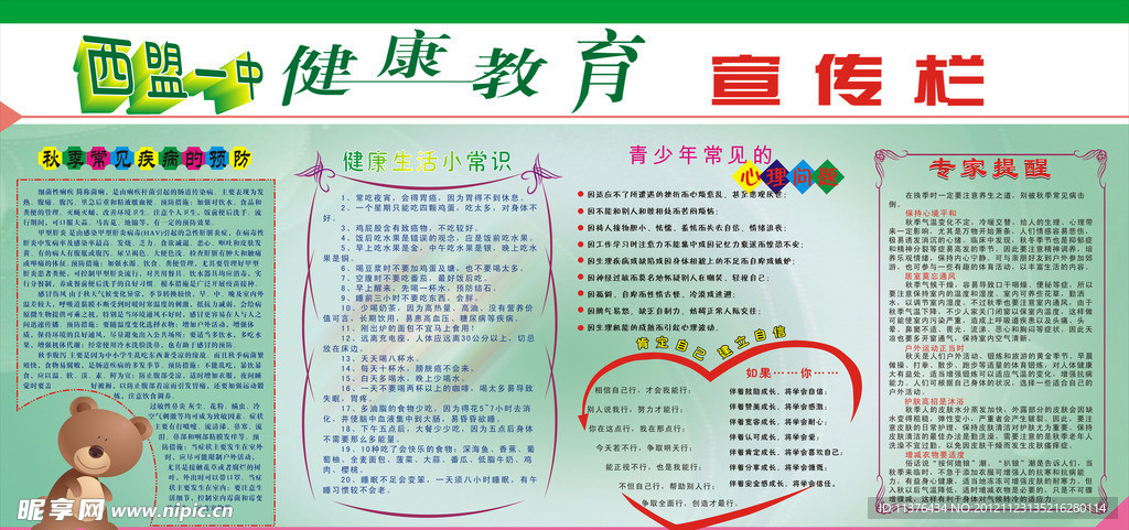 健康教育宣傳欄