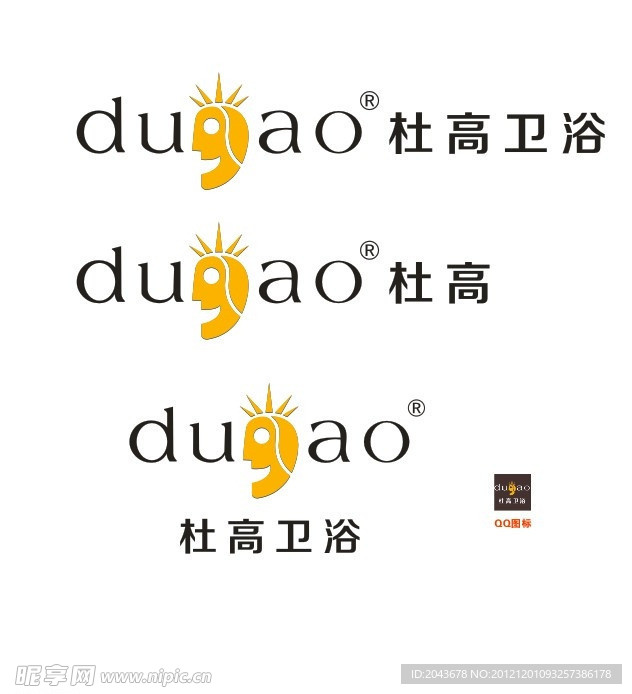 杜高卫浴新版logo