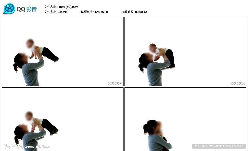 婦幼兒童家庭題材視頻實拍素材