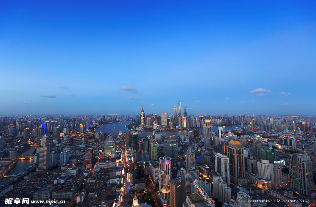 上海建筑群夜景