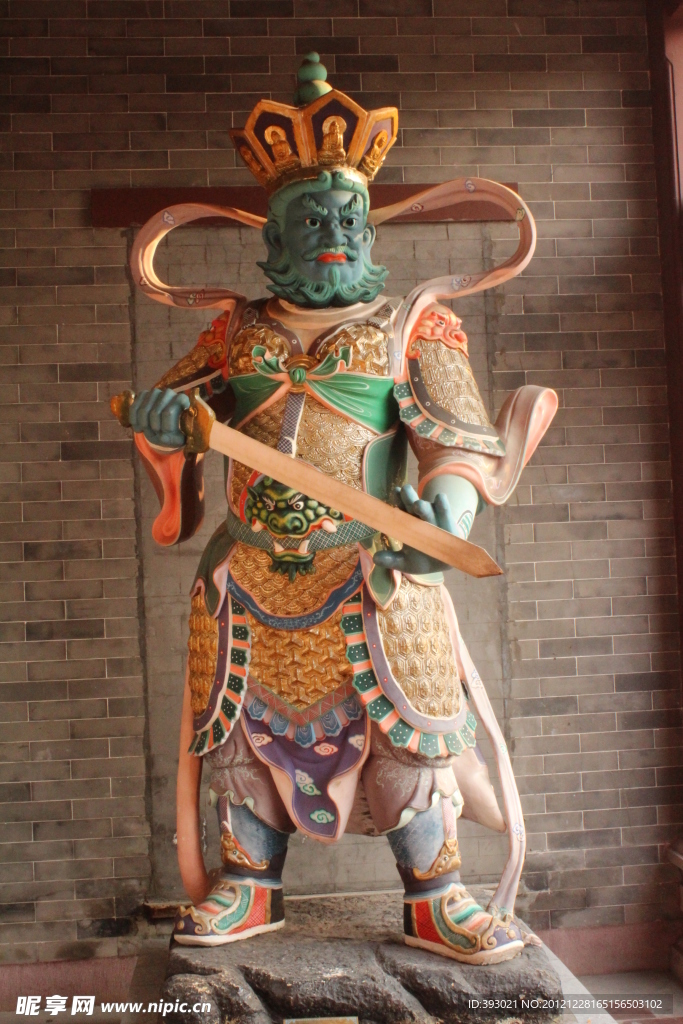 榴花公園廟內守護神