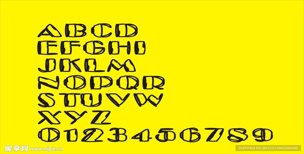 字母 数字 字母数字设计