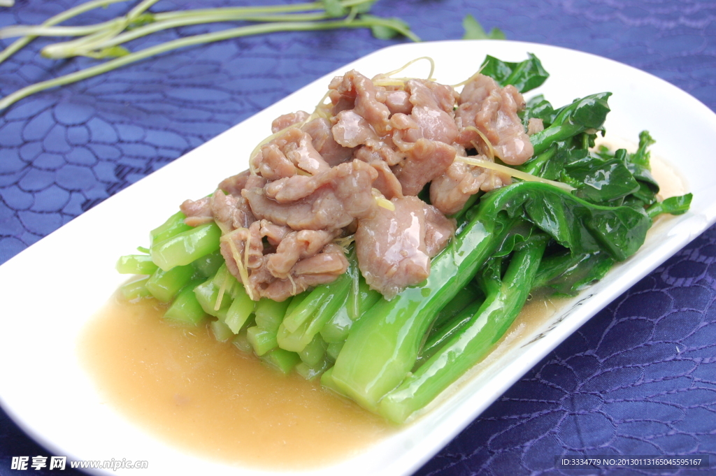 芥蘭溜牛肉