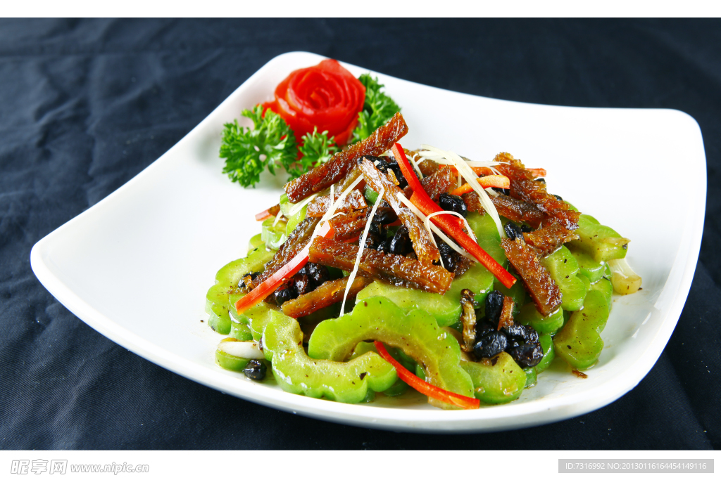 豆豉鯪魚炒凉瓜