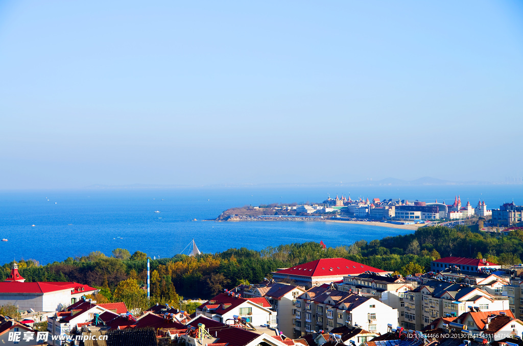 烟台远拍海景