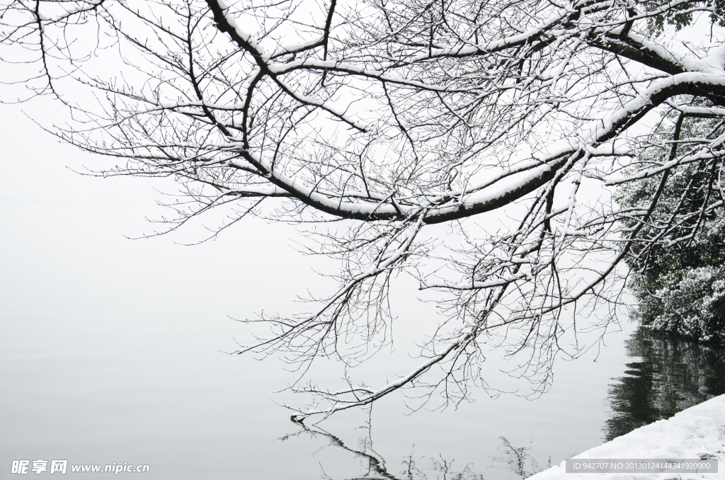 西湖雪景