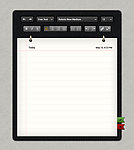 pad版笔记本写实风格界面UI