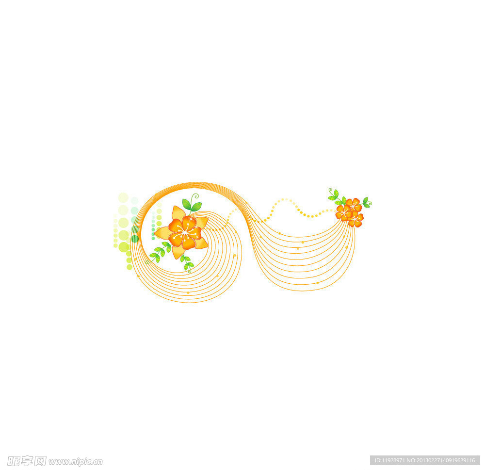 矢量花紋