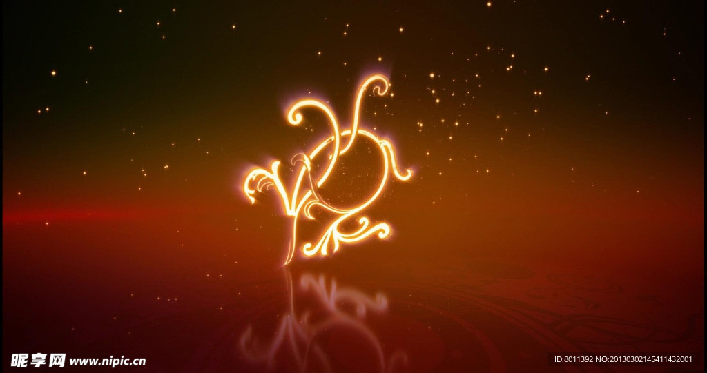 Led極品視頻素材粒子花紋生長(zhǎng)
