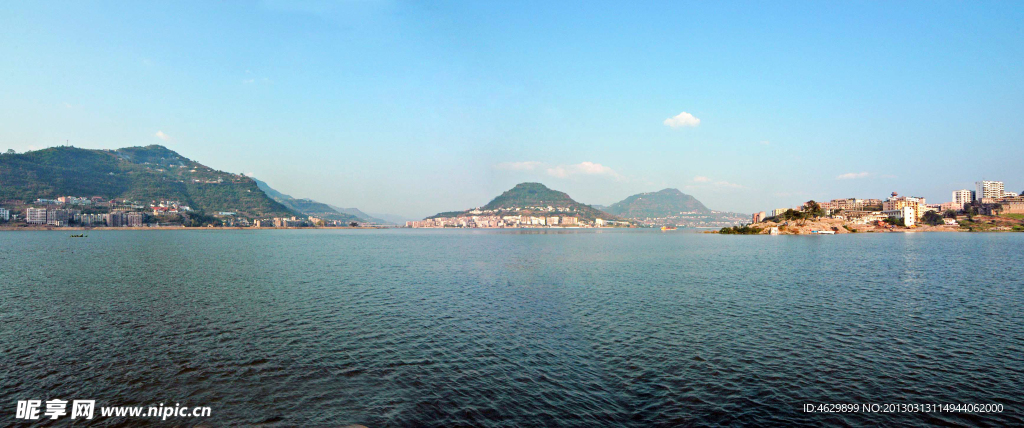 開縣漢豐湖全景