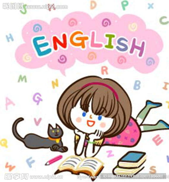 学生学英语