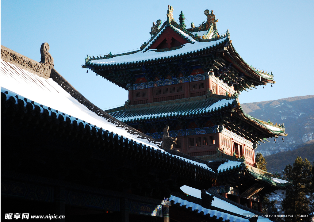 長城建筑冬景