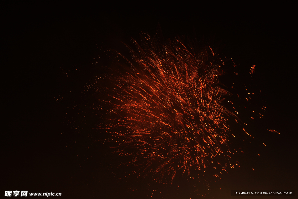 焰火 夜晚 天空
