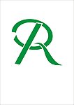 R文字logo