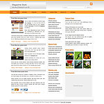 橙色导航网站模版