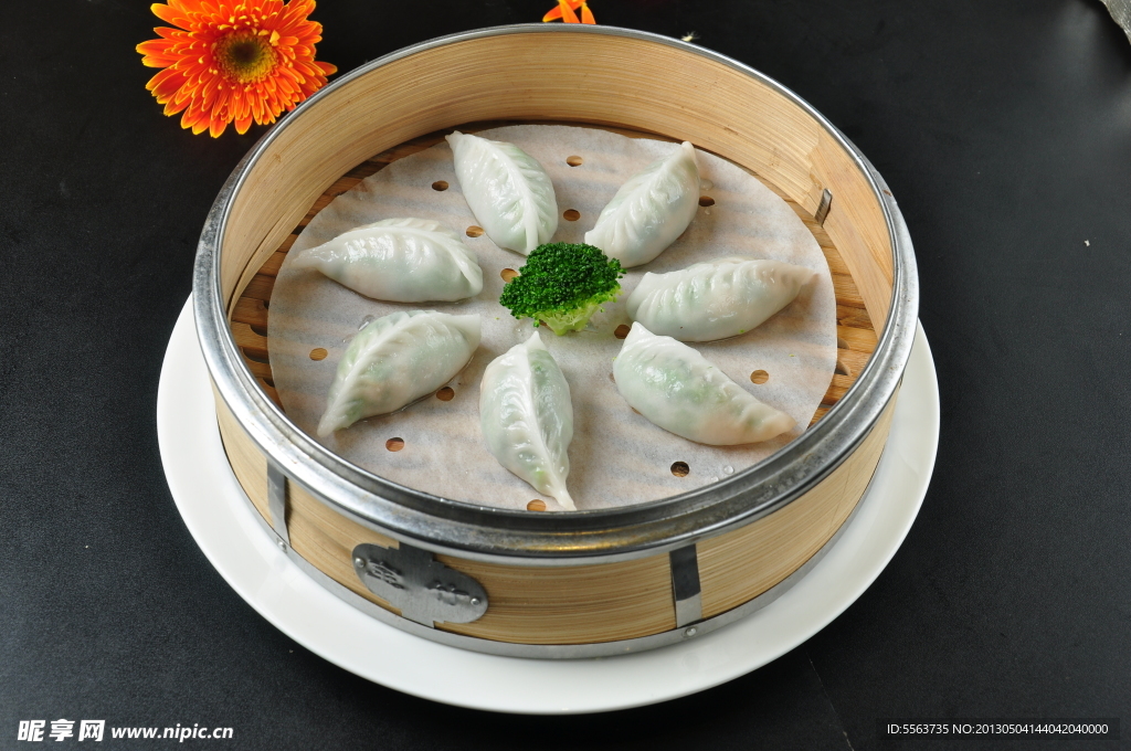鮮蝦波菜餃