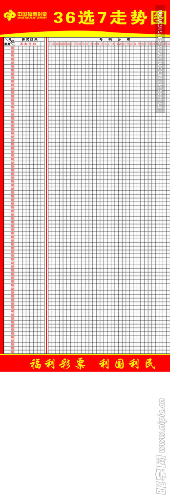 36选7走势图