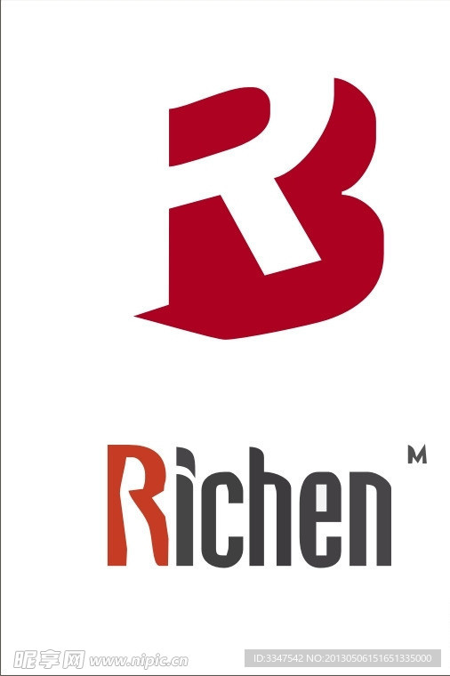 字母R形logo