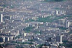 泰山上俯瞰的城市