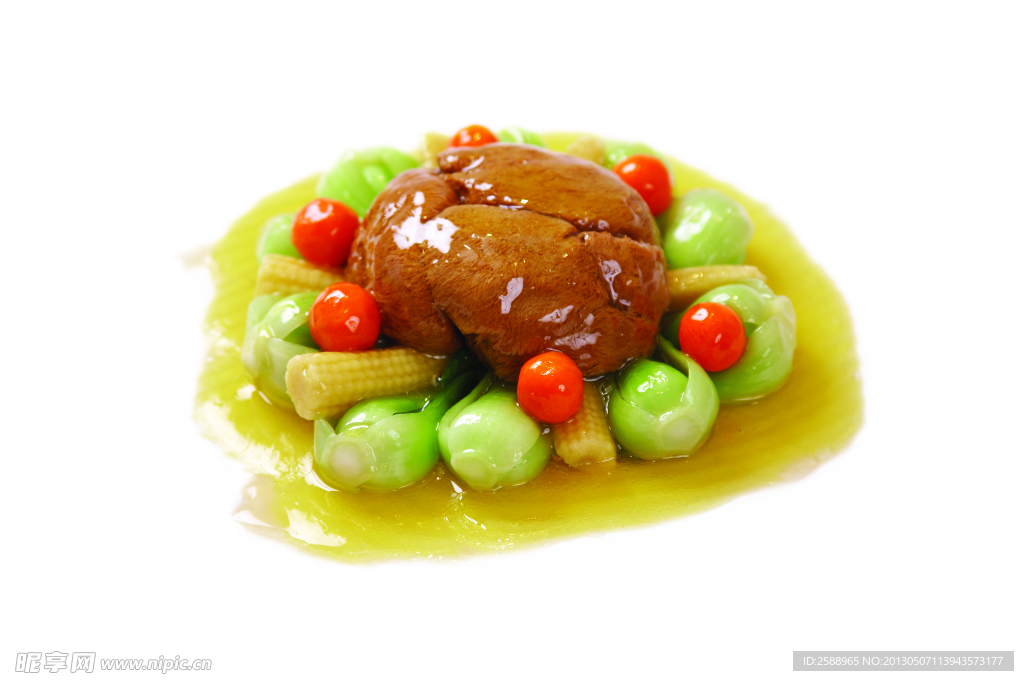 油菜扒腦花