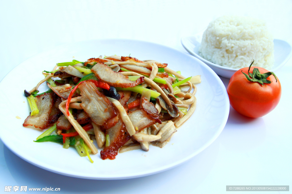 茶樹菇叉燒飯