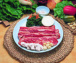 韩国料理生排骨肉