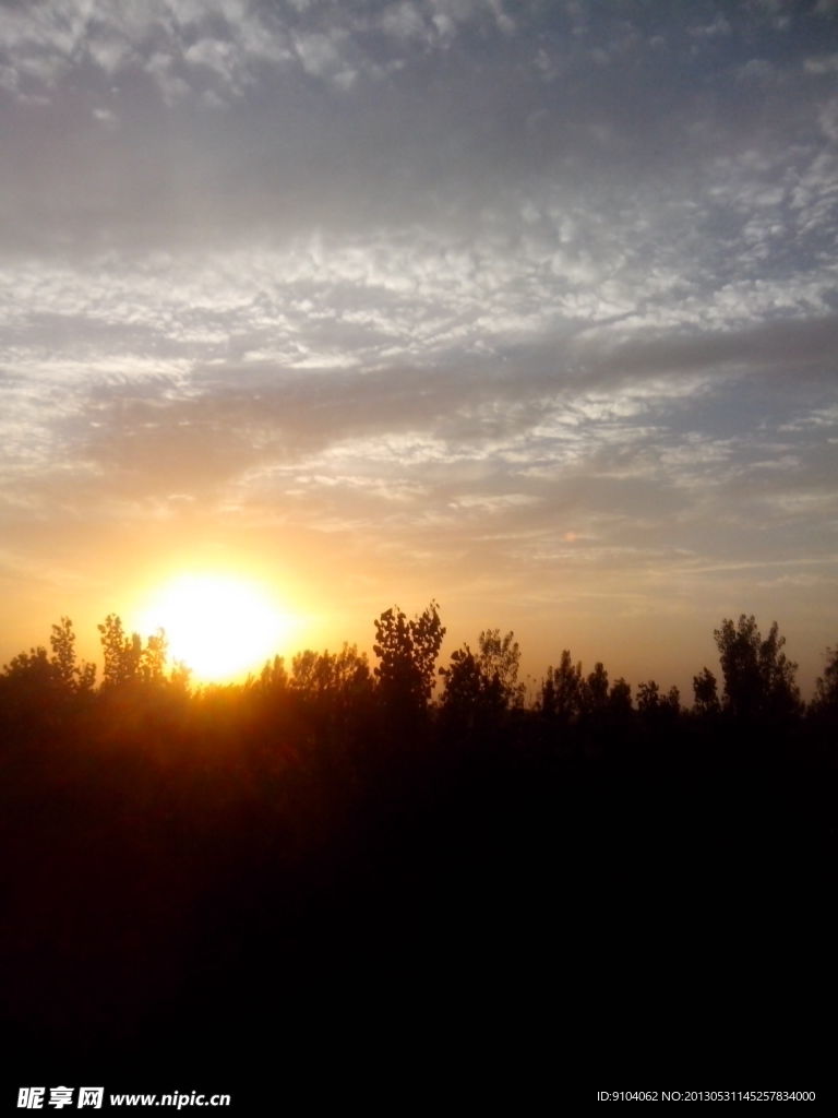 黃昏夕陽西下