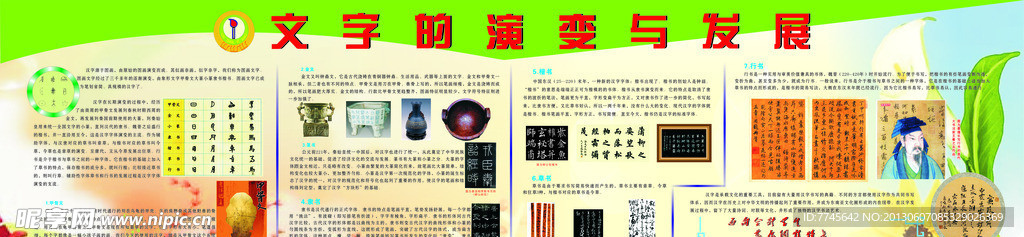 中国文字历史图
