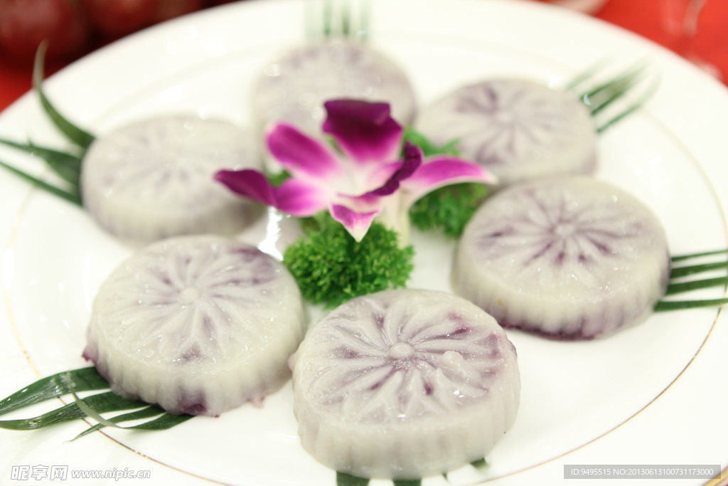 美食 水晶糯米豆沙包