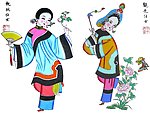 綿竹年畫(huà) 仕女圖