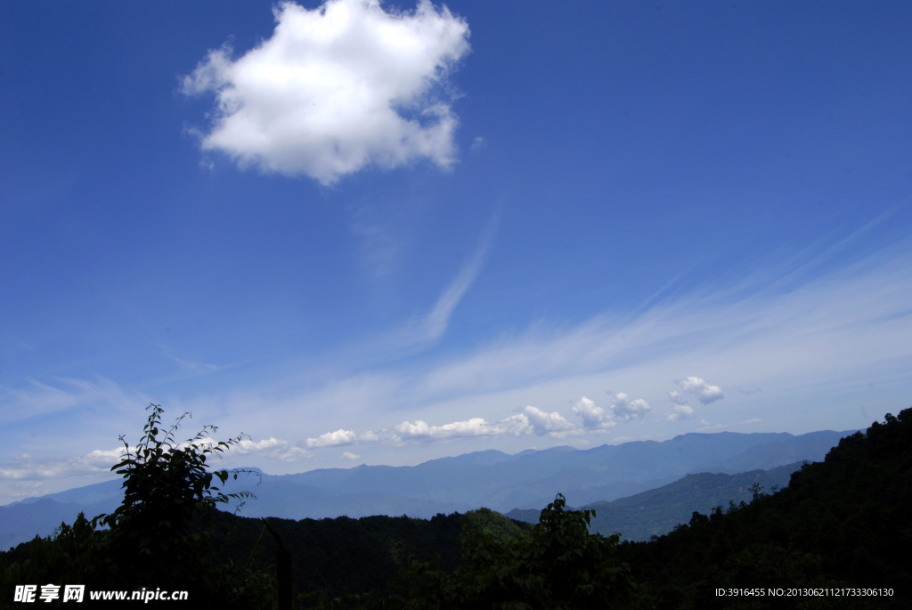 藍色背景
