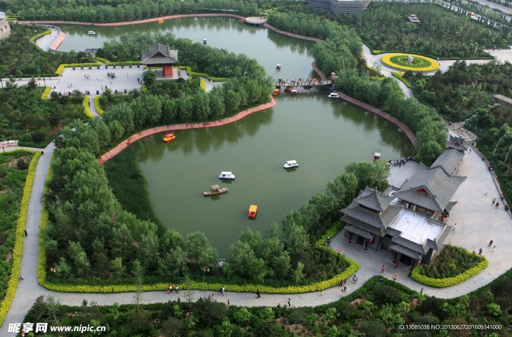 臨汾古城公園高清圖