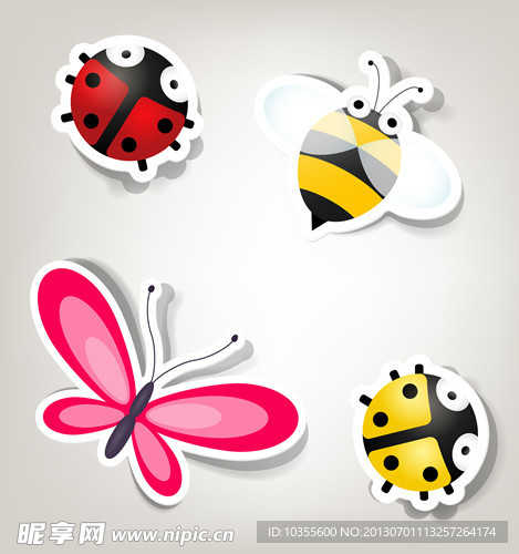 昆蟲(chóng)插圖矢量素材