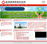 红色医院网站模板