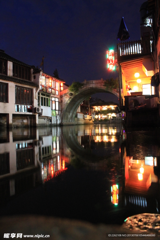 朱家角古鎮夜景