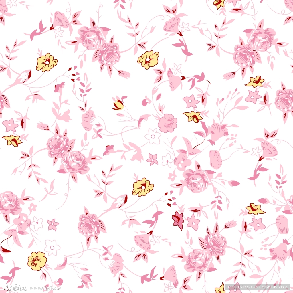 碎花底紋