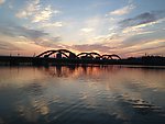 夕阳彩虹桥