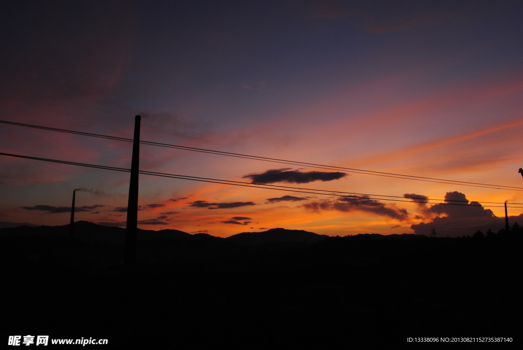 夕陽夜景