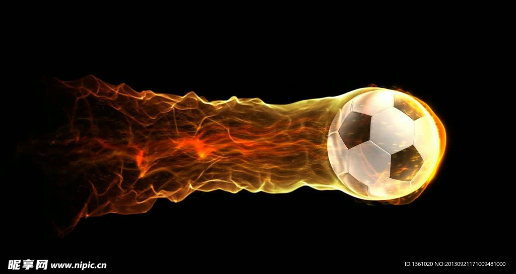火焰足球视频素材