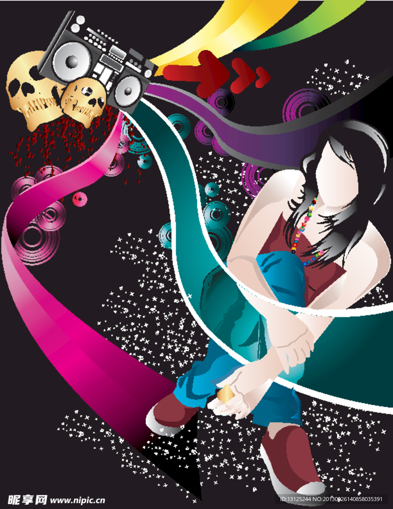女性 線條
