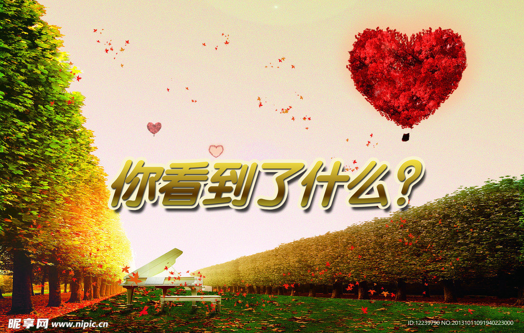 秋天 楓葉樹林